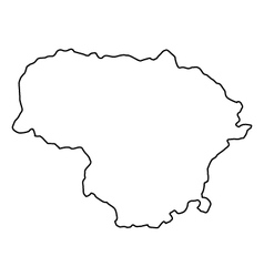 Vector map Vilnius Lithuania