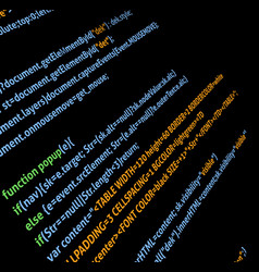Digital java code text computer software coding Vector Image
