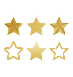 Gold stars Royalty Free Vector Image - VectorStock