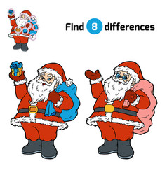 Find differences happy girl riding on tubing Vector Image