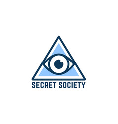 Masonic freemasonry emblem icon logo Royalty Free Vector
