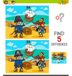 Differences game with container ship Royalty Free Vector