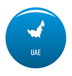 uae map in black simple vector image