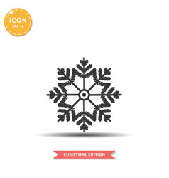 Snowflake icon simple flat style Royalty Free Vector Image