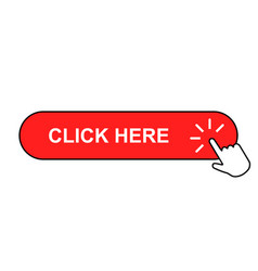 Click here web button template yellow bar with Vector Image