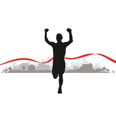 Group runners Royalty Free Vector Image - VectorStock