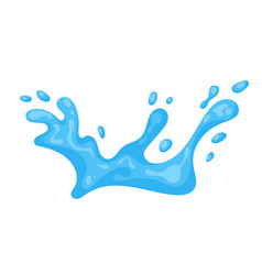 Water splash cartoon Royalty Free Vector Image