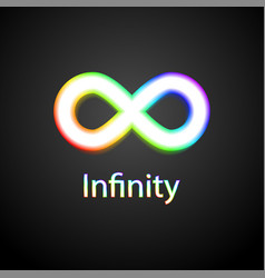 Infinity symbol logo Royalty Free Vector Image