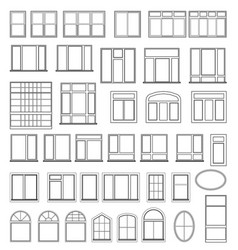 Set detailed various Royalty Free Vector Image