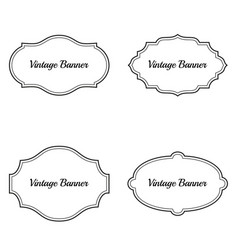 Set vintage frames Royalty Free Vector Image - VectorStock