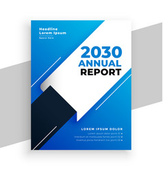 Company annual report business brochure design Vector Image