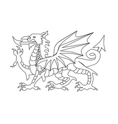 Welsh dragon Royalty Free Vector Image - VectorStock