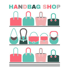 Handbag shop logo Royalty Free Vector Image - VectorStock