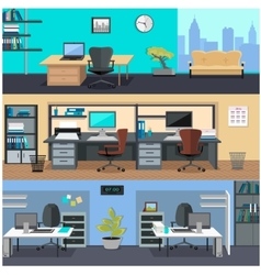 Interior Office Room For Design Royalty Free Vector Image