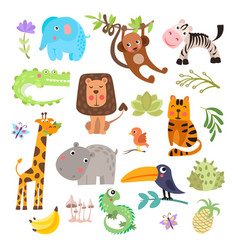 Cute animals Royalty Free Vector Image - VectorStock