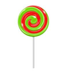 Blue swirl lollipop sugar candy Royalty Free Vector Image