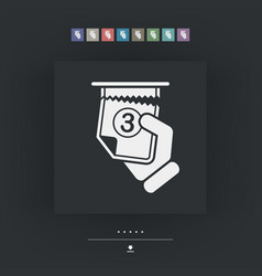 Ticket queue icon Royalty Free Vector Image - VectorStock