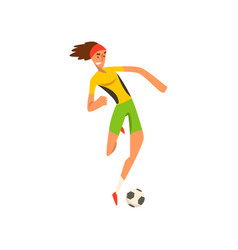 Soccer yellow neon background Royalty Free Vector Image