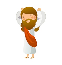 Close-up of Jesus Christ standing Royalty Free Vector Image