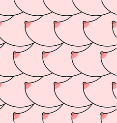 Breasts isolated boobs on white background bosom Vector Image