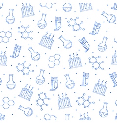 Science doodles seamless pattern Royalty Free Vector Image