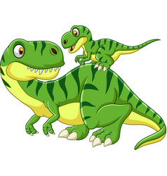 Download Happy dinosaur cartoon Royalty Free Vector Image