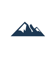 Mountain circle logo Royalty Free Vector Image