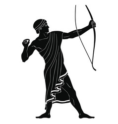 Ancient greek warrior Royalty Free Vector Image