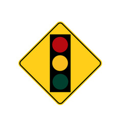 Traffic Lights Isolated Royalty Free Vector Image