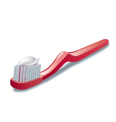 Toothpaste and toothbrush Royalty Free Vector Image