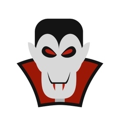 Vampire happy halloween 3d icon Royalty Free Vector Image