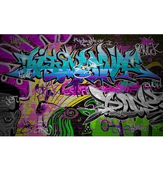 Graffiti wall art background Royalty Free Vector Image