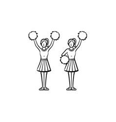 Cheerleader Pom Drawing Vector Images Over 110