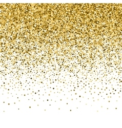 Gold glitter texture isolated on white Royalty Free Vector