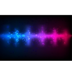 Music sound wave spectrum Royalty Free Vector Image