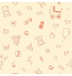 Baby seamless pattern Royalty Free Vector Image