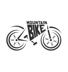 Mountain bike symbol Royalty Free Vector Image