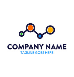 It solution logo company business consulting web Vector Image