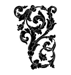 Retro baroque decorations element Royalty Free Vector Image