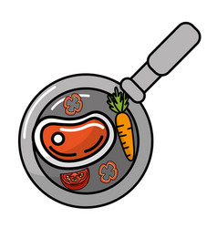 Delicious food cartoon Royalty Free Vector Image