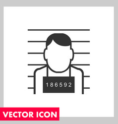 Police mugshot Royalty Free Vector Image - VectorStock