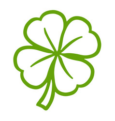 Lucky irish clover for st patricks day Royalty Free Vector