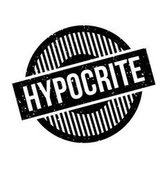 Hypocrite rubber stamp Royalty Free Vector Image