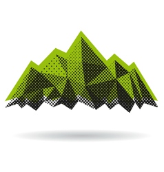 Mountain abstract isolated Royalty Free Vector Image