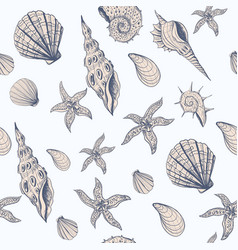Shell pattern Royalty Free Vector Image - VectorStock