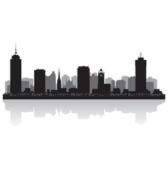 Hamilton Canada skyline city silhouette Royalty Free Vector