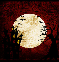 Blue halloween background Royalty Free Vector Image