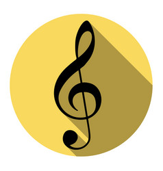 Music violin clef sign g-clef treble clef Vector Image