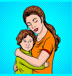 Mother read book to child Royalty Free Vector Image