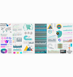 Big set of shopping infographics elements Vector Image